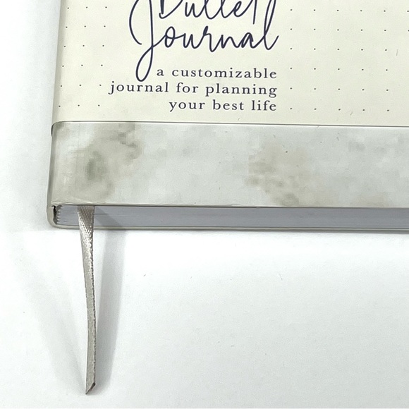 Bullet Journal Hardcover Dotted Gridded Notebook Customizable Bujo Marble Gray - Picture 17 of 17